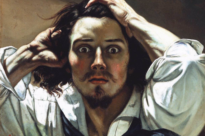 Le désespéré de Gustave Courbet, huile sur toile datée de 1844 et 1845