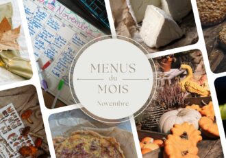 idées de menus - novembre - couge - champignon - automne - quiche -fromage