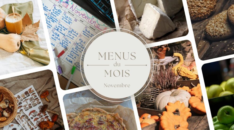 idées de menus - novembre - couge - champignon - automne - quiche -fromage