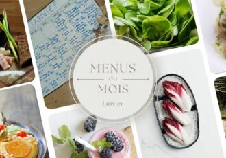 menus du mois de janvier ; idée de plats et de recette pour prévoir ses courses