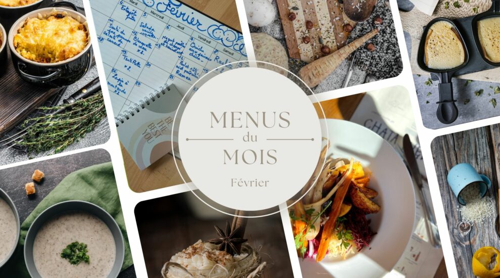 Menus du mois de février : idées de repas pour le mois